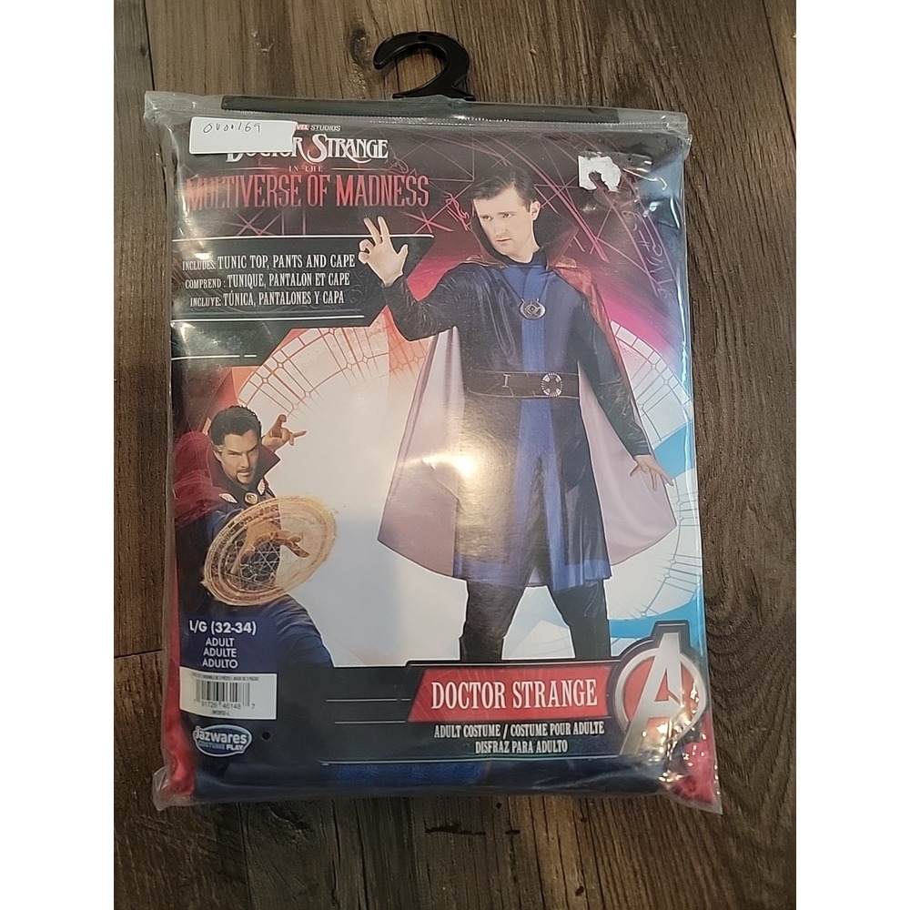 Marvel's‎ Doctor Strange Qualux Costume Tunic Pants And Cape L